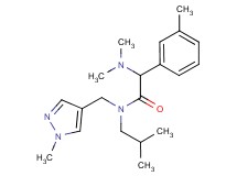 2-(dimethylamino)-N-isobutyl-2-(3-methylphenyl)-N-[(1-methyl-1H-pyrazol-4-yl)methyl]acetamide