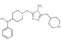 (1-{[4-methyl-5-(piperidin-4-ylmethyl)-4H-1,2,4-triazol-3-yl]methyl}piperidin-4-yl)(phenyl)methanol