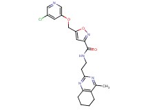 5-{[(5-chloro-3-pyridinyl)oxy]methyl}-N-[2-(4-methyl-5,6,7,8-tetrahydro-2-quinazolinyl)ethyl]-3-isoxazolecarboxamide