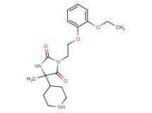3-[2-(2-ethoxyphenoxy)ethyl]-5-methyl-5-(4-piperidinyl)-2,4-imidazolidinedione hydrochloride
