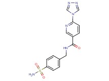 N-[4-(aminosulfonyl)benzyl]-6-(4H-1,2,4-triazol-4-yl)nicotinamide