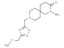 2-methyl-9-({3-[(methylthio)methyl]-1,2,4-oxadiazol-5-yl}methyl)-2,9-diazaspiro[5.5]undecan-3-one