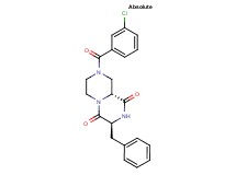 (3S,9aR)-3-benzyl-8-(3-chlorobenzoyl)tetrahydro-2H-pyrazino[1,2-a]pyrazine-1,4(3H,6H)-dione