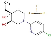 (3R*,4R*)-1-[5-chloro-3-(trifluoromethyl)pyridin-2-yl]-4-ethylpiperidine-3,4-diol