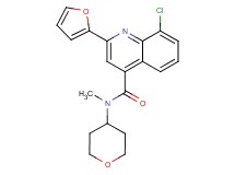 8-chloro-2-(2-furyl)-N-methyl-N-(tetrahydro-2H-pyran-4-yl)-4-quinolinecarboxamide