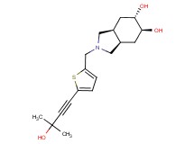 (3aR*,5S*,6S*,7aS*)-2-{[5-(3-hydroxy-3-methylbut-1-yn-1-yl)-2-thienyl]methyl}octahydro-1H-isoindole-5,6-diol