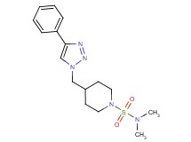 N,N-dimethyl-4-[(4-phenyl-1H-1,2,3-triazol-1-yl)methyl]-1-piperidinesulfonamide