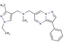 1-(1-ethyl-3-methyl-1H-pyrazol-4-yl)-N-methyl-N-[(3-phenylpyrazolo[1,5-a]pyrimidin-6-yl)methyl]methanamine