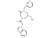 4-(1H-benzimidazol-1-ylacetyl)-6-methoxy-1-(3-pyridinylmethyl)-1,4-diazepan-2-one
