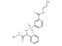 3-({[2-(methylamino)-2-oxo-1-phenylethyl]amino}sulfonyl)-N-propylbenzamide