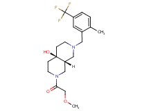 (4aR*,8aR*)-2-(methoxyacetyl)-7-[2-methyl-5-(trifluoromethyl)benzyl]octahydro-2,7-naphthyridin-4a(2H)-ol