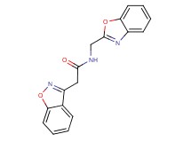 2-(1,2-benzisoxazol-3-yl)-N-(1,3-benzoxazol-2-ylmethyl)acetamide