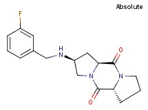 (2S,5aR,10aS)-2-[(3-fluorobenzyl)amino]octahydro-5H,10H-dipyrrolo[1,2-a:1',2'-d]pyrazine-5,10-dione