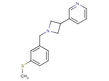 3-{1-[3-(methylthio)benzyl]azetidin-3-yl}pyridine