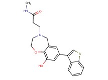 3-[7-(1-benzothien-3-yl)-9-hydroxy-2,3-dihydro-1,4-benzoxazepin-4(5H)-yl]-N-methylpropanamide