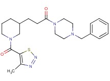 1-benzyl-4-(3-{1-[(4-methyl-1,2,3-thiadiazol-5-yl)carbonyl]-3-piperidinyl}propanoyl)piperazine
