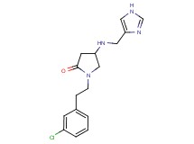 1-[2-(3-chlorophenyl)ethyl]-4-[(1H-imidazol-4-ylmethyl)amino]-2-pyrrolidinone