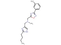 1-(2-butyl-1H-imidazol-4-yl)-N-methyl-N-{[3-(3-methylphenyl)-1,2,4-oxadiazol-5-yl]methyl}methanamine