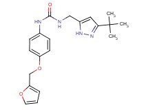 N-[(3-tert-butyl-1H-pyrazol-5-yl)methyl]-N'-[4-(2-furylmethoxy)phenyl]urea