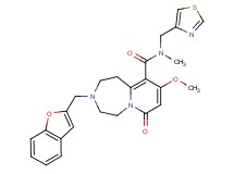 3-(1-benzofuran-2-ylmethyl)-9-methoxy-N-methyl-7-oxo-N-(1,3-thiazol-4-ylmethyl)-1,2,3,4,5,7-hexahydropyrido[1,2-d][1,4]diazepine-10-carboxamide