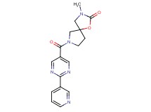 3-methyl-7-{[2-(3-pyridinyl)-5-pyrimidinyl]carbonyl}-1-oxa-3,7-diazaspiro[4.4]nonan-2-one