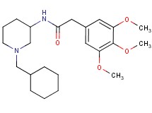 N-[1-(cyclohexylmethyl)-3-piperidinyl]-2-(3,4,5-trimethoxyphenyl)acetamide