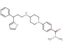 4-(4-{[3-(2-furyl)-3-phenylpropyl]amino}-1-piperidinyl)-N,N-dimethylbenzamide
