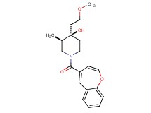 (3R*,4R*)-1-(1-benzoxepin-4-ylcarbonyl)-4-(2-methoxyethyl)-3-methyl-4-piperidinol