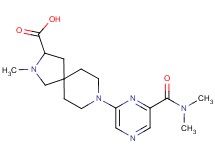 8-{6-[(dimethylamino)carbonyl]-2-pyrazinyl}-2-methyl-2,8-diazaspiro[4.5]decane-3-carboxylic acid