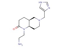 rel-(4aS,8aR)-1-(2-aminoethyl)-6-(1H-imidazol-4-ylmethyl)octahydro-1,6-naphthyridin-2(1H)-one dihydrochloride