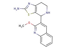4-(2-methoxy-3-quinolinyl)-4,5,6,7-tetrahydro[1,3]thiazolo[5,4-c]pyridin-2-amine