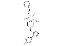 8-{[1-(5-chloro-2-pyridinyl)-1H-pyrrol-2-yl]methyl}-1-methyl-3-(2-phenylethyl)-1,3,8-triazaspiro[4.5]decane-2,4-dione
