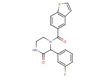 4-(1-benzothien-5-ylcarbonyl)-3-(3-fluorophenyl)-2-piperazinone