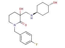 1-(4-fluorobenzyl)-3-hydroxy-3-{[(trans-4-hydroxycyclohexyl)amino]methyl}-2-piperidinone