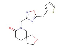 7-{[5-(2-thienylmethyl)-1,2,4-oxadiazol-3-yl]methyl}-2-oxa-7-azaspiro[4.5]decan-8-one