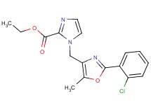 ethyl 1-{[2-(2-chlorophenyl)-5-methyl-1,3-oxazol-4-yl]methyl}-1H-imidazole-2-carboxylate