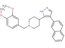 1-(3,4-dimethoxybenzyl)-4-[4-(2-naphthyl)-1H-pyrazol-5-yl]piperidine
