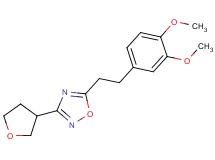 5-[2-(3,4-dimethoxyphenyl)ethyl]-3-(tetrahydrofuran-3-yl)-1,2,4-oxadiazole