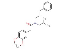 2-(3,4-dimethoxyphenyl)-N-isobutyl-N-[(2E)-3-phenylprop-2-en-1-yl]acetamide