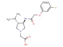 (rel-(3R,4S)-3-{[(3-fluorophenoxy)acetyl]amino}-4-isopropyl-1-pyrrolidinyl)acetic acid hydrochloride