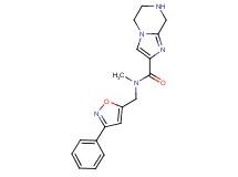 N-methyl-N-[(3-phenyl-5-isoxazolyl)methyl]-5,6,7,8-tetrahydroimidazo[1,2-a]pyrazine-2-carboxamide