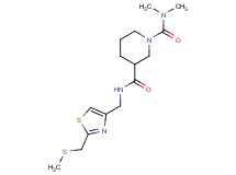 N~1~,N~1~-dimethyl-N~3~-({2-[(methylthio)methyl]-1,3-thiazol-4-yl}methyl)-1,3-piperidinedicarboxamide