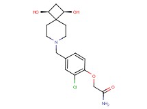 2-(2-chloro-4-{[(1R*,3S*)-1,3-dihydroxy-7-azaspiro[3.5]non-7-yl]methyl}phenoxy)acetamide