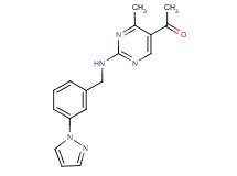 1-(4-methyl-2-{[3-(1H-pyrazol-1-yl)benzyl]amino}pyrimidin-5-yl)ethanone
