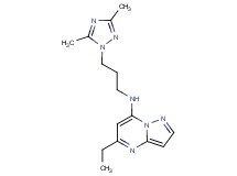 N-[3-(3,5-dimethyl-1H-1,2,4-triazol-1-yl)propyl]-5-ethylpyrazolo[1,5-a]pyrimidin-7-amine