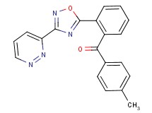 (4-methylphenyl){2-[3-(3-pyridazinyl)-1,2,4-oxadiazol-5-yl]phenyl}methanone