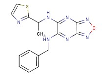 N-benzyl-N'-[1-(1,3-thiazol-2-yl)ethyl][1,2,5]oxadiazolo[3,4-b]pyrazine-5,6-diamine