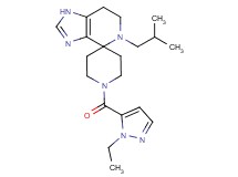 1'-[(1-ethyl-1H-pyrazol-5-yl)carbonyl]-5-isobutyl-1,5,6,7-tetrahydrospiro[imidazo[4,5-c]pyridine-4,4'-piperidine]