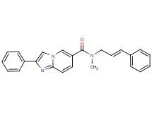 N-methyl-2-phenyl-N-[(2E)-3-phenylprop-2-en-1-yl]imidazo[1,2-a]pyridine-6-carboxamide