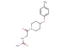 N-{2-[4-(4-methylphenoxy)-1-piperidinyl]-2-oxoethyl}urea